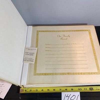 NIB Leather Bound Family Photo Album