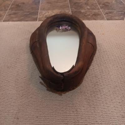 LEATHER VINTAGE MIRRORED HORSE COLLAR