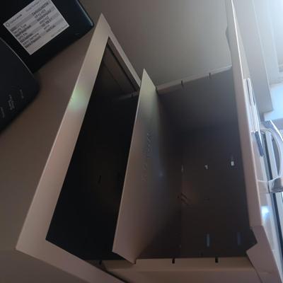 4 DRAWER LOCKING FILING CABINET, ROUTER, APC BACK-UP AND ORGANIZER