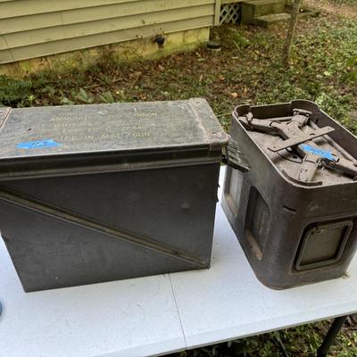 2 Empty Army Ammo Boxes