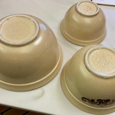 Set of Pfaltzgraff Village mixing bowls