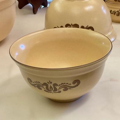 Set of Pfaltzgraff Village mixing bowls