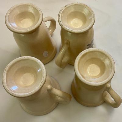 Four Pfaltzgraff Village coffee mugs