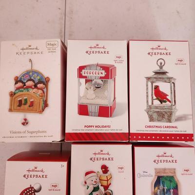 Lot of 7 Hallmark Keepsake Christmas Tree ornaments