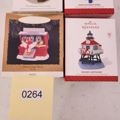 Lot of 4 Hallmark Keepsake Christmas Tree ornaments