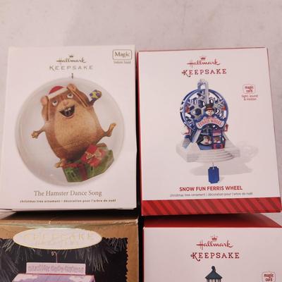 Lot of 4 Hallmark Keepsake Christmas Tree ornaments