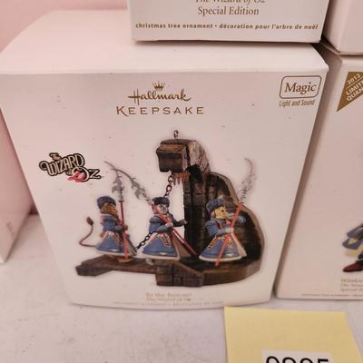 Lot of 4 Hallmark Keepsake Christmas Tree ornaments Wizard of Oz