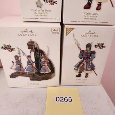 Lot of 4 Hallmark Keepsake Christmas Tree ornaments Wizard of Oz