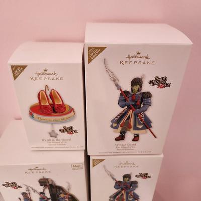 Lot of 4 Hallmark Keepsake Christmas Tree ornaments Wizard of Oz