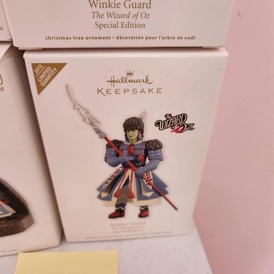 Lot of 4 Hallmark Keepsake Christmas Tree ornaments Wizard of Oz