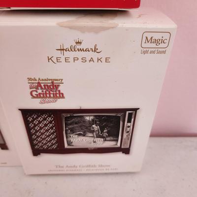 Lot of 4 Hallmark Keepsake Christmas Tree ornaments Andy Griffith Beverly Hillbillies