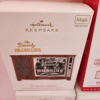 Lot of 4 Hallmark Keepsake Christmas Tree ornaments Andy Griffith Beverly Hillbillies