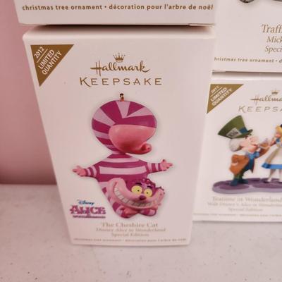 Lot of 8 Hallmark Keepsake Christmas Tree ornaments Disney Mickey Mouse Alice Winnie the Pooh