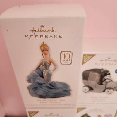 Lot of 8 Hallmark Keepsake Christmas Tree ornaments Disney Mickey Mouse Alice Winnie the Pooh