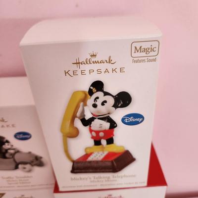 Lot of 8 Hallmark Keepsake Christmas Tree ornaments Disney Mickey Mouse Alice Winnie the Pooh