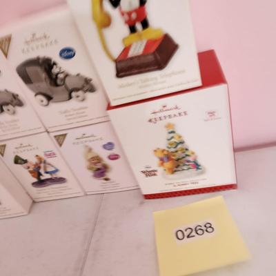 Lot of 8 Hallmark Keepsake Christmas Tree ornaments Disney Mickey Mouse Alice Winnie the Pooh