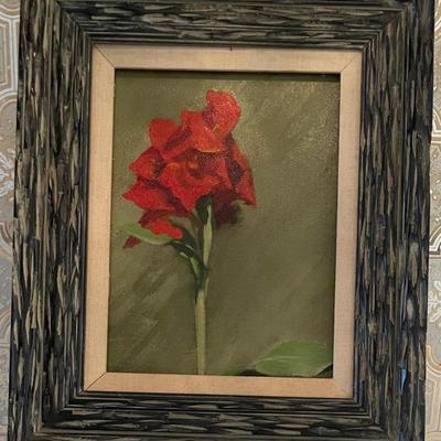 Floral Painting Oil on Canvas by Scarlet Canna