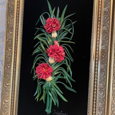 Twin Collage Framed Floral Artwork