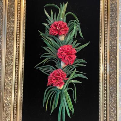 Twin Collage Framed Floral Artwork