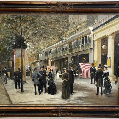 Apte L. Bernard Oil Painting Paris Scene