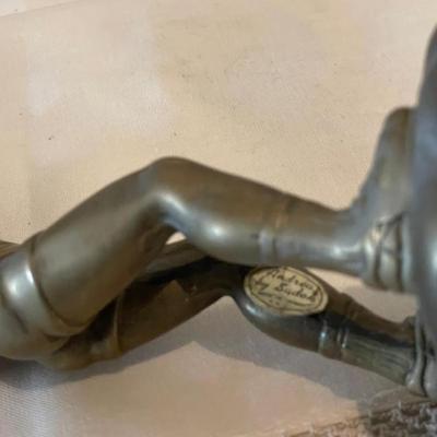 Heavy Bronze Baseball Sportsman Statue
