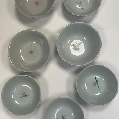 7 Antique Chinese Collectible Porcelain Dishes