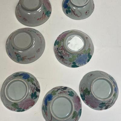 7 Antique Chinese Collectible Porcelain Dishes