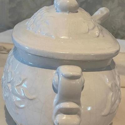 Capodimonte Porcelain Tureen with Lid and Ladle