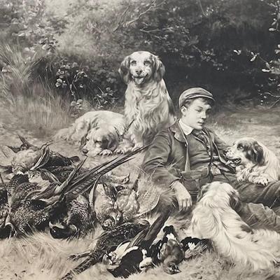 Thos Blink 1894 "The Keeper's Corncer" Signed Thomas Blink in Pencil