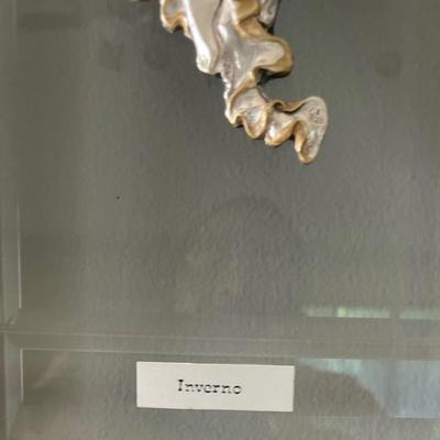 Beautiful Wood Mounted Inverno Silver Risque Woman