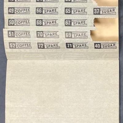 WWII War Ration Book w/ Stamp