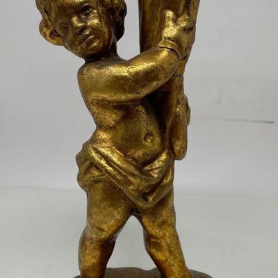 Twin Cherubs in Gilt Coat