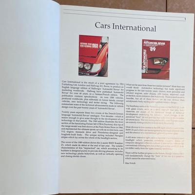 1989 Cars International English Mint Condition