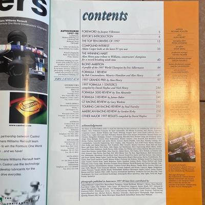 1997 AutoCourse 1997 - 1998; Hardcover; ISBN: 1874557470 English Mint Condition