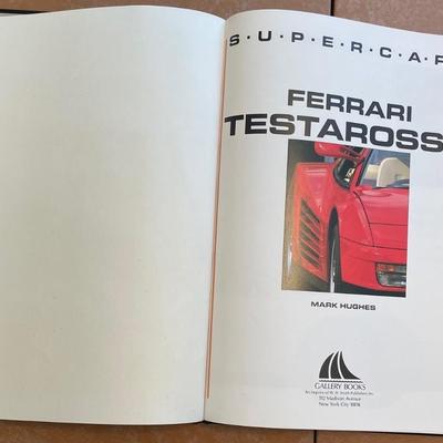 1988 Supercars Ferrari Testarossa; Hardcover; ISBN 0831732113 English Mint Condition