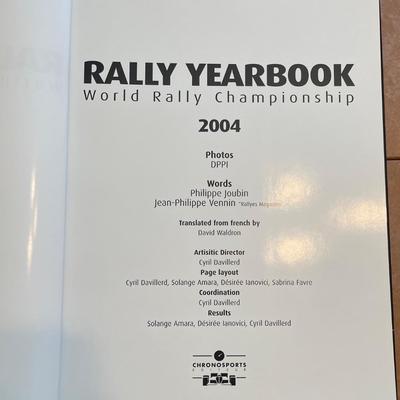 2004 Rally Yearbook; Hardcover; ISBN: 2847070710 English Mint Condition