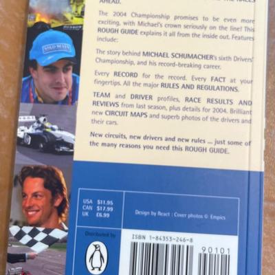 2004 The Rough Guide to Formula 1 2004 Season; Softcover; ISBN: 1843532468 English Mint Condition