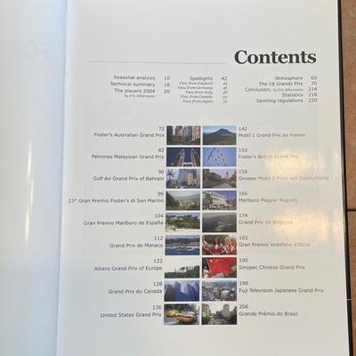 2004 Formula 1 Yearbook; Hardcover; ISBN: 2847070729 English Mint Condition