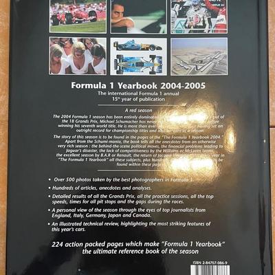 2004 Formula 1 Yearbook; Hardcover; ISBN: 2847070729 English Mint Condition