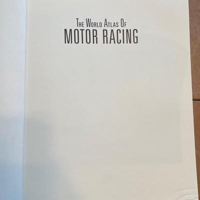 1989 THE WORLD ATLAS OF MOTOR RACING; Hardcover; ISBN: 0792450175 English Mint Condition