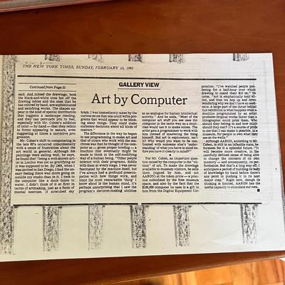 Signed Harold Cohen Original Print (O-MK)