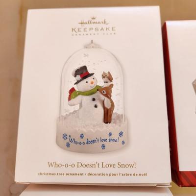 Lot of 3 Hallmark Keepsake Christmas Tree ornaments Secret Santa Ball