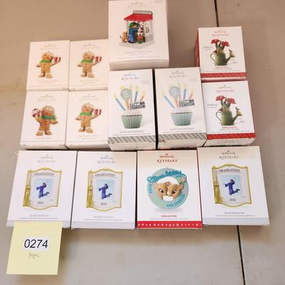 Lot of 13 Hallmark Keepsake Christmas Tree ornaments Marjolein Ginger Cookie