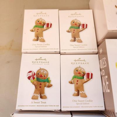 Lot of 13 Hallmark Keepsake Christmas Tree ornaments Marjolein Ginger Cookie