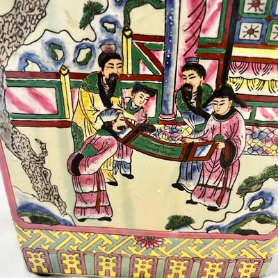 Asian Inspired Ceramic Vases & Lamp (O-MK)