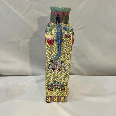 Asian Inspired Ceramic Vases & Lamp (O-MK)