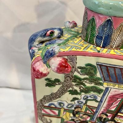 Asian Inspired Ceramic Vases & Lamp (O-MK)