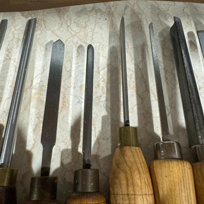 Lathe chisel set - 14 chisels - high quality
