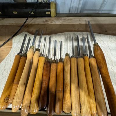 Lathe chisel set - 14 chisels - high quality
