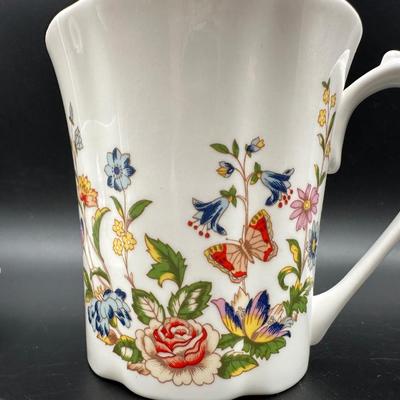 AYNSLEY Bone China Coffee & Teacups with Saucers - (30) Piece Set